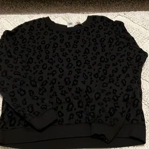 Cheetah print sweatshirt